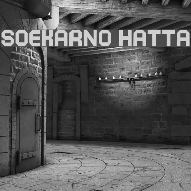 SOEKARNO HATTA フォント examples