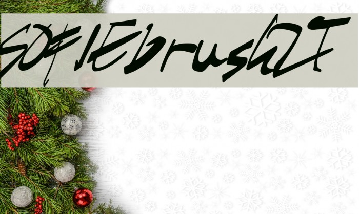 SOFIEbrushZT Font examples