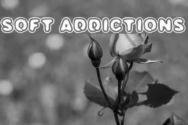 SOFT ADDICTIONS Font examples