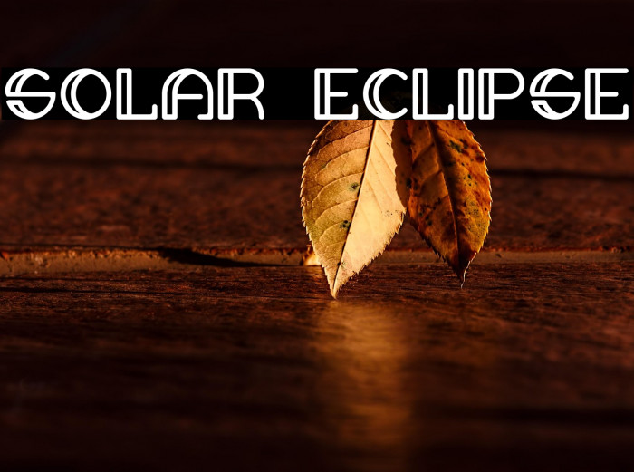 SOLAR ECLIPSE Example 3
