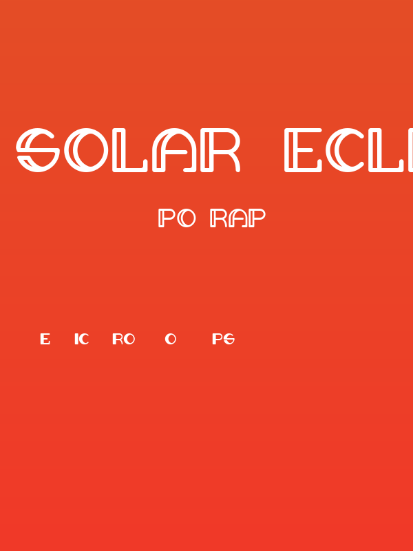 SOLAR ECLIPSE Poster