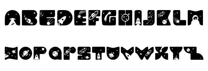 SOLAR SPACE DEMO Regular Font LOWERCASE