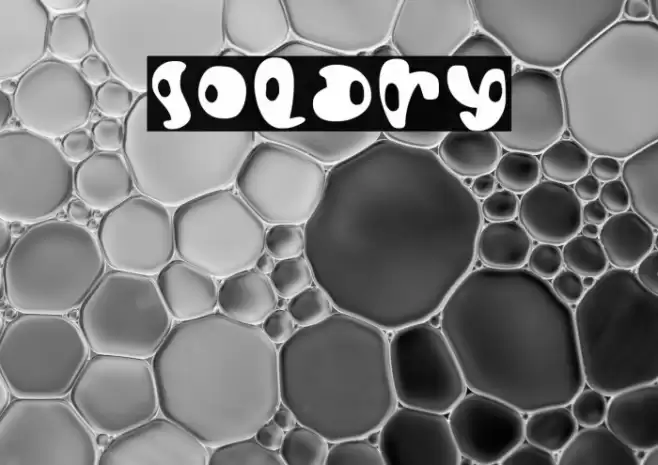 SOLARY Шрифта examples