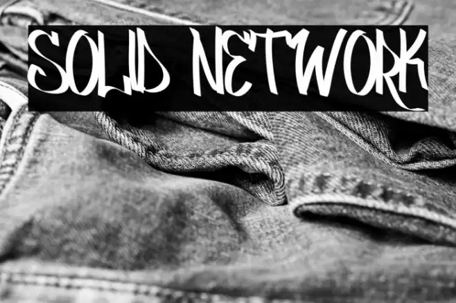 SOLID NETWORK Font examples