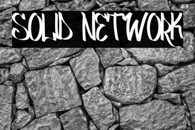SOLID NETWORK Font examples