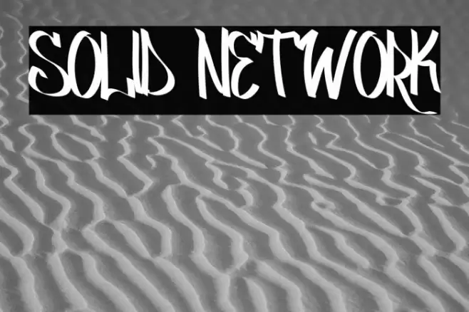 SOLID NETWORK Font examples