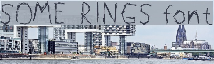 SOME RINGS font Font examples