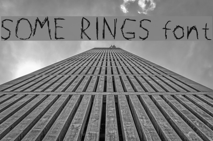 SOME RINGS font Font examples