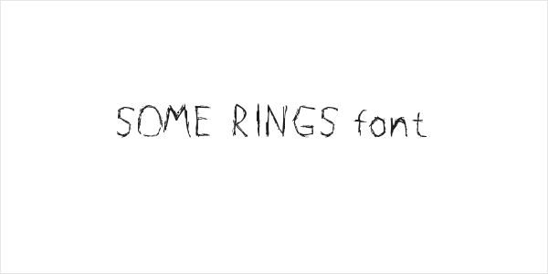 SOME RINGS font Logo