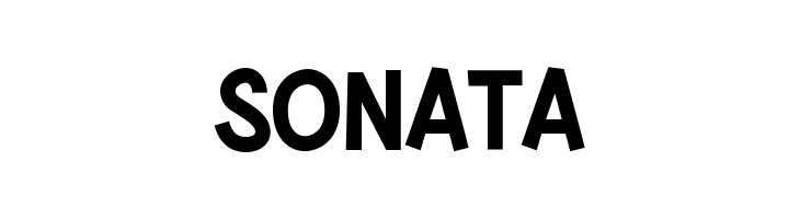 SONATA  免费字体下载