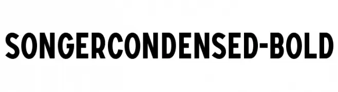 SONGERCondensed-Bold  les polices de caractères gratuit tlcharger