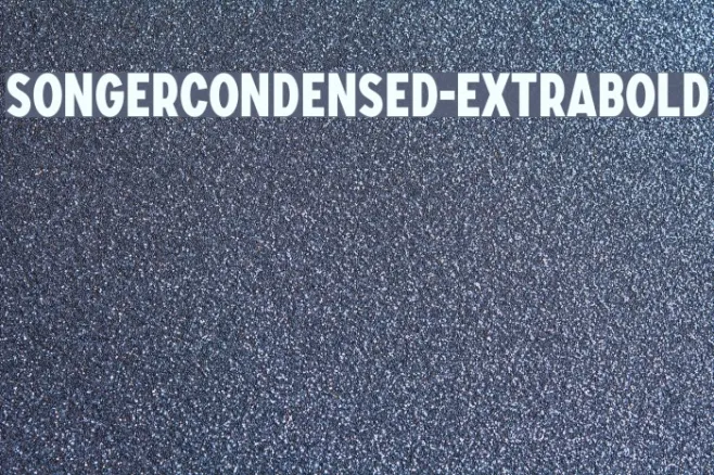 SONGERCondensed-ExtraBold Example 2