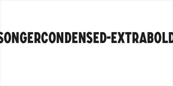 SONGERCondensed-ExtraBold Logo