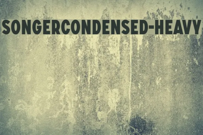 SONGERCondensed-Heavy Example 2