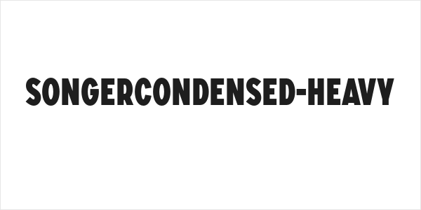 SONGERCondensed-Heavy Logo