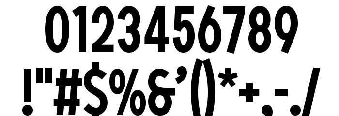 SONGERCondensed-Medium Font OTHER CHARS