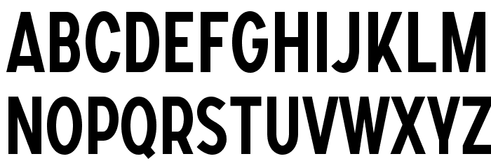 SONGERCondensed-Medium Font LOWERCASE