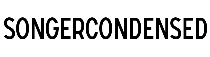 SONGERCondensed  Frei Schriftart Herunterladen