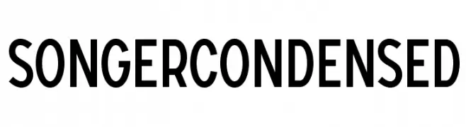 SONGERCondensed  नि: शुल्क फ़ॉन्ट्स डाउनलोड