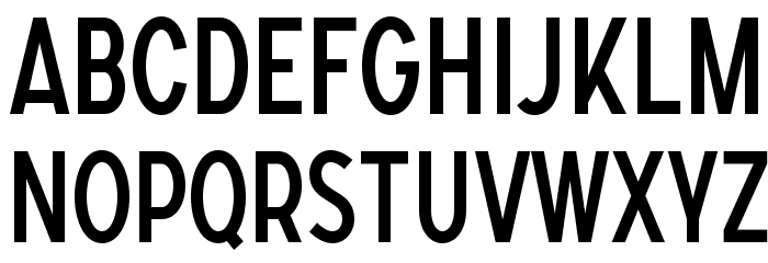 SONGERCondensed Font LOWERCASE