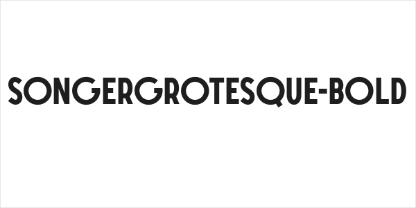 SONGERGrotesque-Bold Logo
