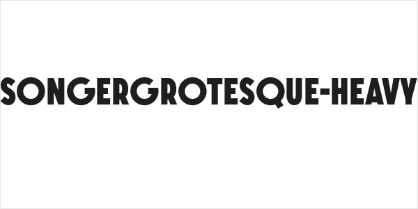 SONGERGrotesque-Heavy Logo
