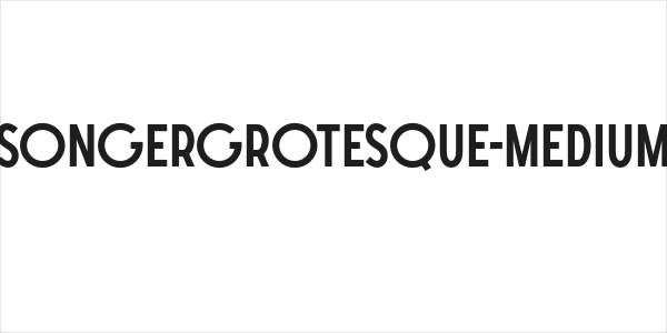 SONGERGrotesque-Medium Logo