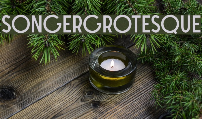 SONGERGrotesque Font examples