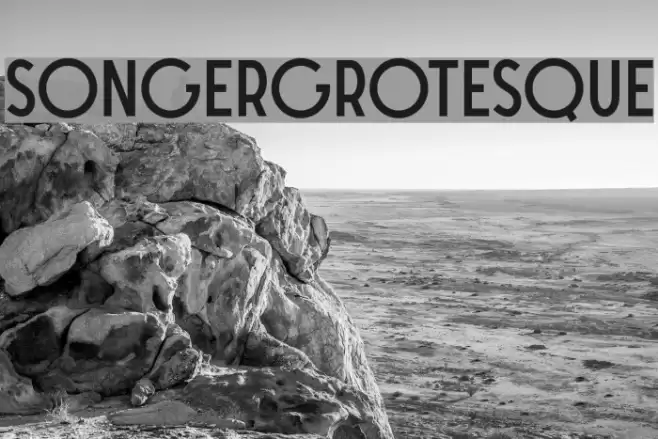 SONGERGrotesque Font examples