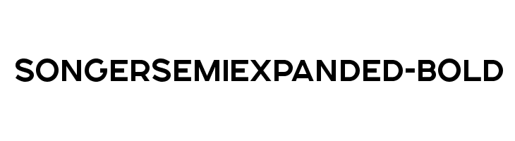 SONGERSemiExpanded-Bold Font