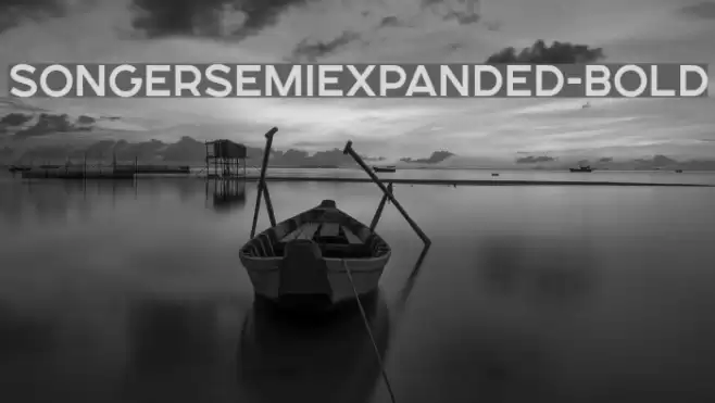 SONGERSemiExpanded-Bold Font examples