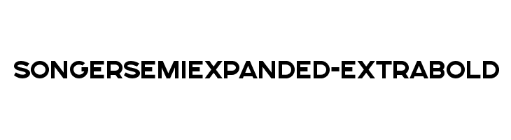 SONGERSemiExpanded-ExtraBold  les polices de caractères gratuit tlcharger
