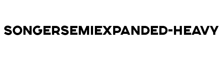 SONGERSemiExpanded-Heavy Font