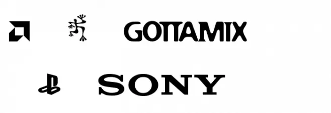 SONY's Logo Caratteri MAIUSCOLE