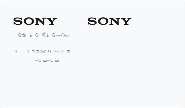 SONY's Logo Business Card