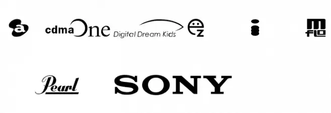 SONY's Logo Caratteri MINUSCOLO