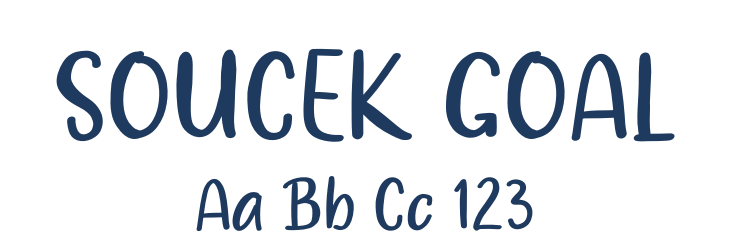 SOUCEK GOAL Font Preview