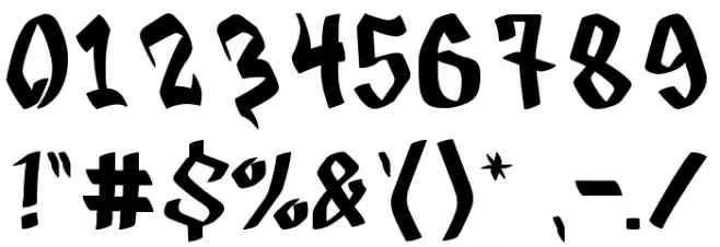 SOUTH-CREW Font OTHER CHARS