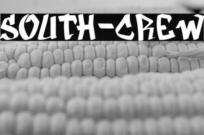 SOUTH-CREW Font examples
