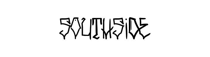 SOUTHSIDE  フリーフォントのダウンロード