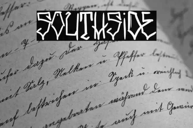 SOUTHSIDE Font examples