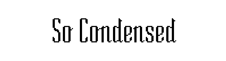 So Condensed  Скачать бесплатные шрифты