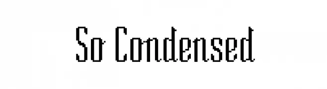 So Condensed  Fuentes Gratis Descargar