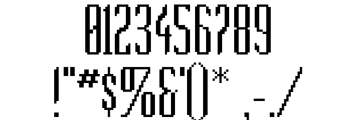 So Condensed Font OTHER CHARS