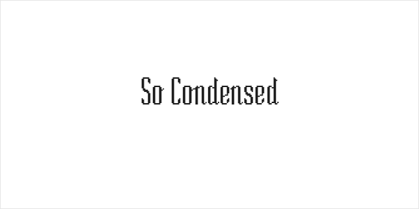 So Condensed Logo