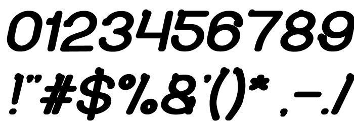 So Cute Bold Italic Font OTHER CHARS