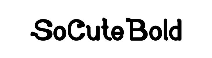 So Cute Bold  Fuentes Gratis Descargar