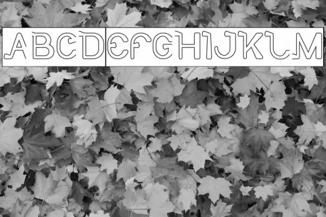 So Cute-Hollow-Inverse Font examples