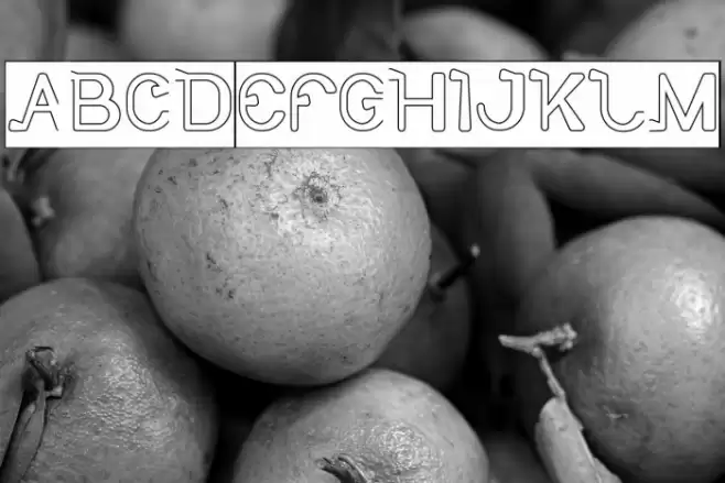 So Cute-Hollow-Inverse Font examples