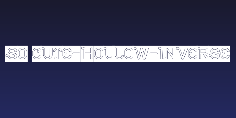 So Cute-Hollow-Inverse Social Header